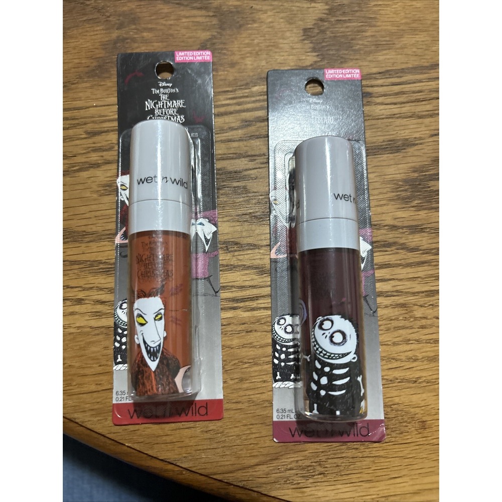 2 Wet N Wild Nightmare Before Christmas NIB LIP & CHEEK COLOR LIMITED EDITION